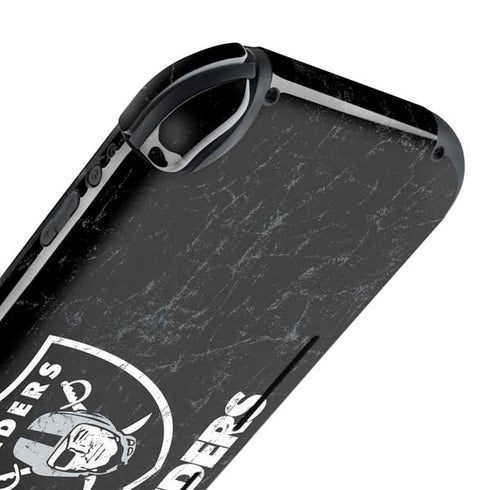 NFL Las Vegas Raiders Distressed Nintendo Switch Lite Skin